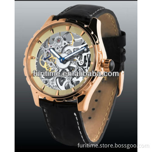 rose gold case mens automatic watch big face watches for men